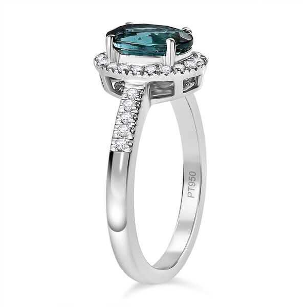 Rhapsody AAAA Pirineu Lagunen Turmalin, Wei&szlig;er Diamant Ring 950 Platin (Gr&ouml;&szlig;e 19.00) ca. 2.03 ct image number 5