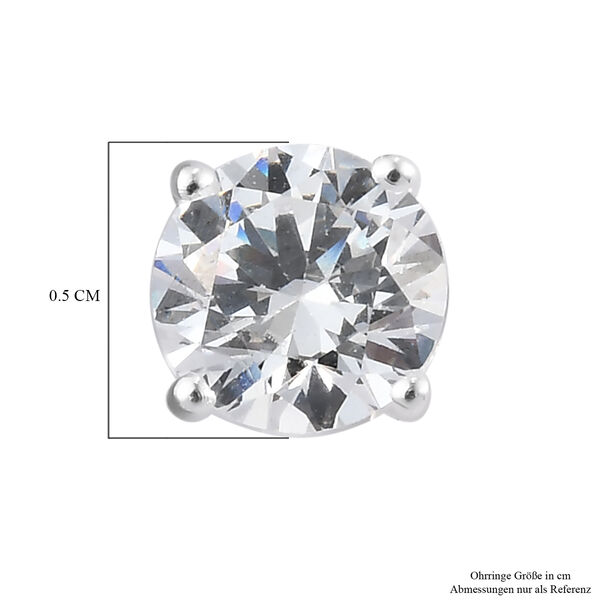 LUSTRO STELLA - feinste Zirkonia-Ohrringe, 925 Silber image number 5