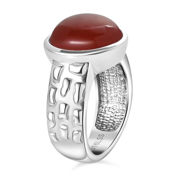 Orange Onyx Ring - 6,93 ct. image number 5