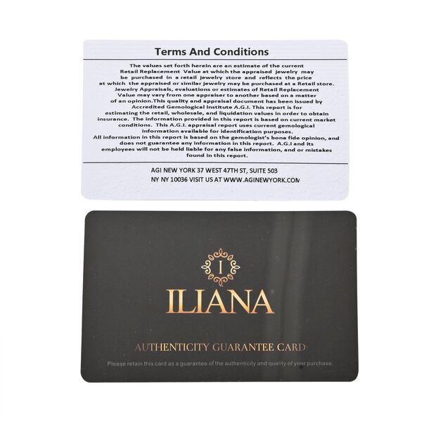 Iliana AAA Rosa Saphir, Wei&szlig;er Diamant IGI zertifiziert und gepr&uuml;ft Ring 750 Gold (Gr&ouml;&szlig;e 16.50) ca. 1,25 ct image number 7