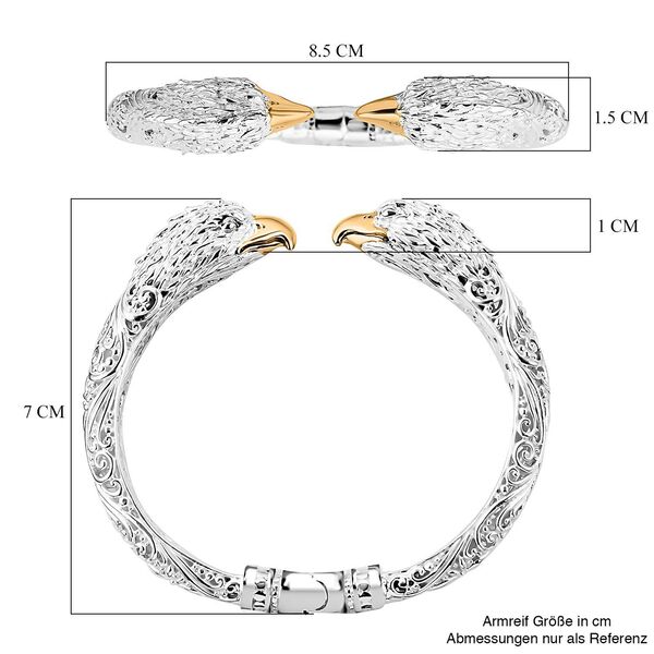 Royal Bali Kollektion - Armreif in  925 Silber, 19 cm image number 5