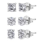 Moissanit Schmuckset 925 Silber rhodiniert ca. 2,82 ct.