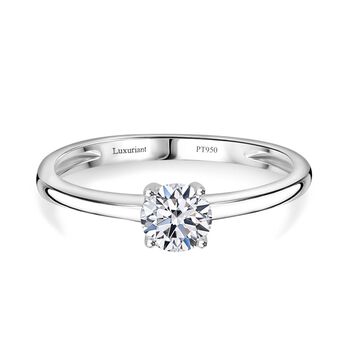 LUXURIANT DIAMOND - Lab Grown Diamant D-IF IGI zertifiziert Ring 950 Platin (Gr&ouml;&szlig;e 17.00) ca. 1.00 ct