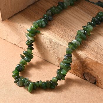 AA Nephrit 70cm Halskette - 330 ct.