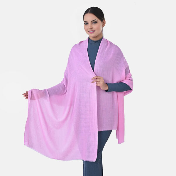 LA MAREY Gro&szlig;formatiger Schal, 100% Kaschmirwolle, 70x195cm, Lavendel