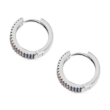 AAA Mehrfarbige Zirkonia Ohrringe, Nickelfreies Messing rhodiniert