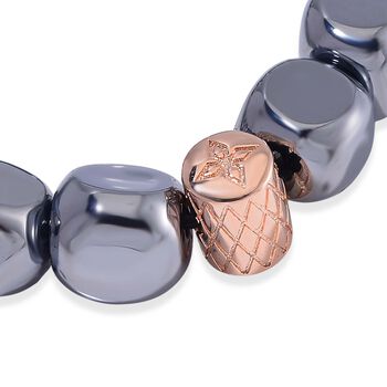 Terahertz Armband Flexibles Messing ros&eacute;vergoldet ca. 125,00 ct.