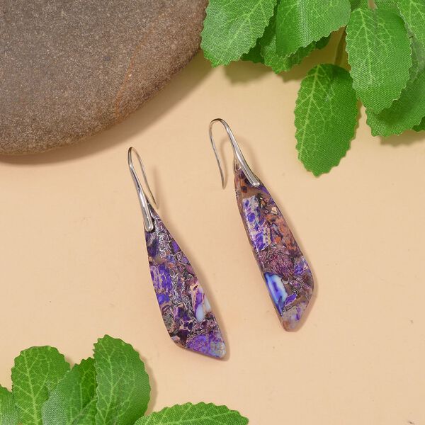 Synthetische Imperial-Jaspis-Ohrringe - 27 ct. image number 2