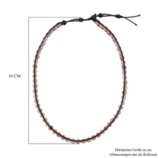 Roter Web-Jaspis Halskette, flexibel (ca. 42 cm), ca. 80.00 ct image number 5