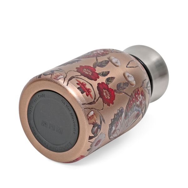 Doppelwandige Edelstahl-Trinkflasche, 260ml, Schmetterlingsmuster image number 3