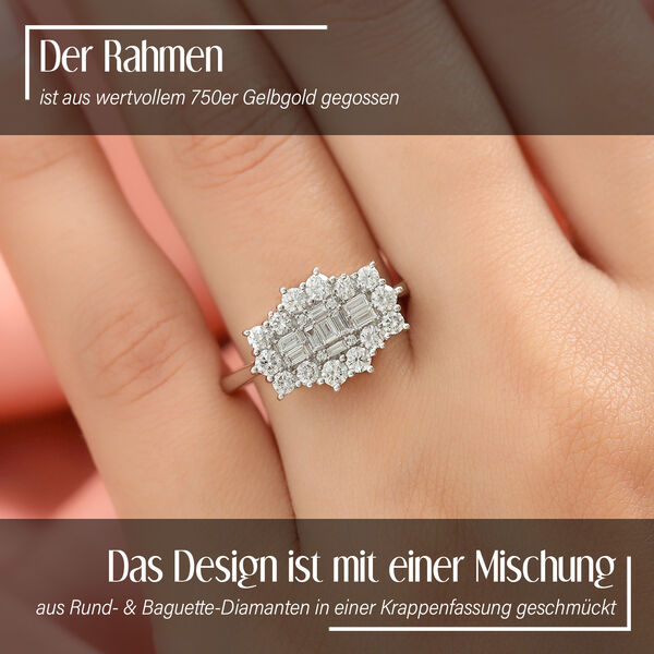 ILIANA IGI zertifizierter SI GH Diamant Ring in 750 Weißgold - 1 ct. image number 3
