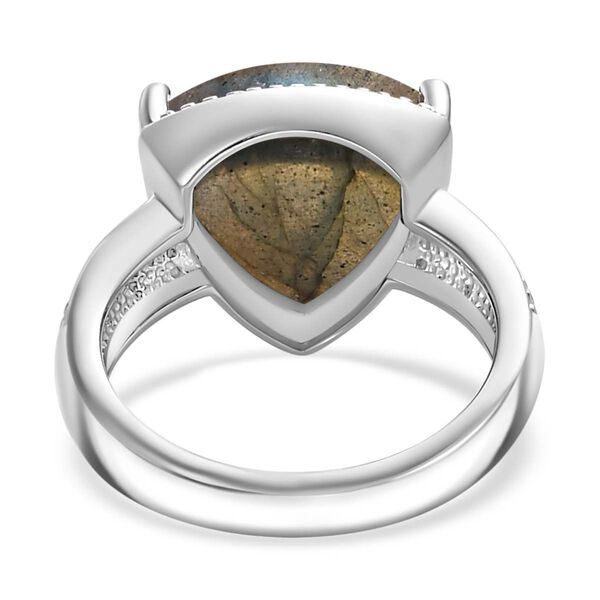 Labradorit Ring Edelstahl (Größe 21.00) ca. 6,98 ct image number 7