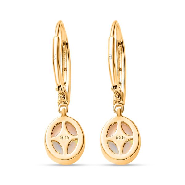 AA nat&uuml;rliche, &auml;thiopische Welo Opal und Zirkon-Ohrringe - 2,44 ct. image number 6