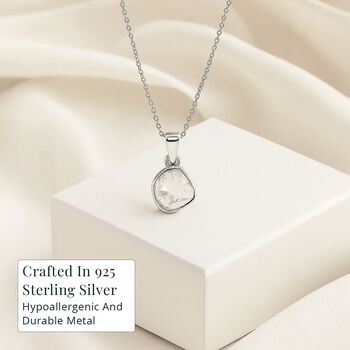 LUXURIANT Labor Polki Diamant Anh&auml;nger mit 45cm Kette - 0,25 ct.