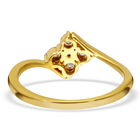 Diamant-Ring, 925 Silber vergoldet  ca. 0,05 ct image number 4