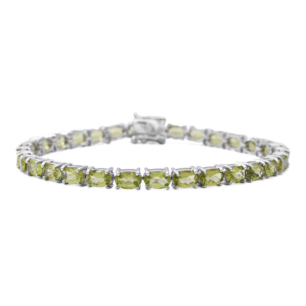 Peridot Armband in Silber, 13,50 ct.