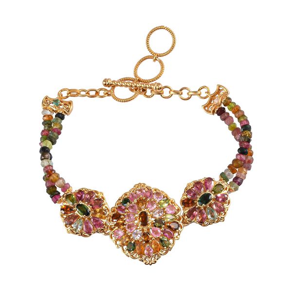 Royal mehrfarbiges Turmalin-Armband- 15,26 ct.