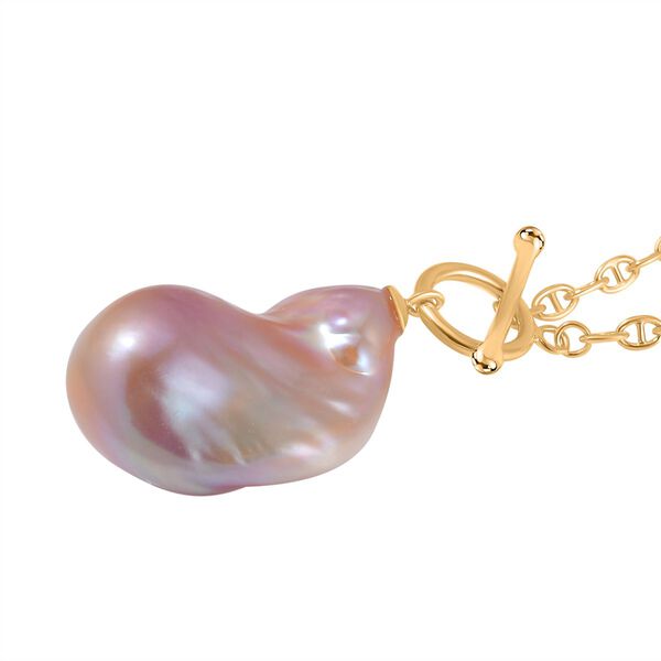 23-25mm mehrfarbige S&uuml;&szlig;wasserperle Halskette, 50 cm - 39 ct. image number 3