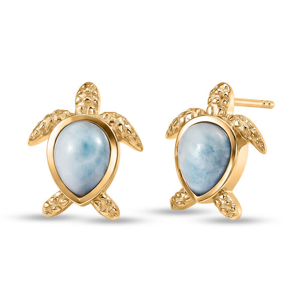 EVER TRUE AA Larimar Ohrringe Nickelfreies Messing ca. 2,77 ct.