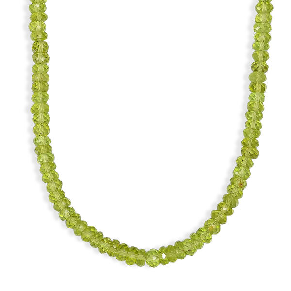 D'Joy AA Peridot Halskette ca. 45 cm 925 Silber Rhodiniert ca. 100,00 ct. image number 4