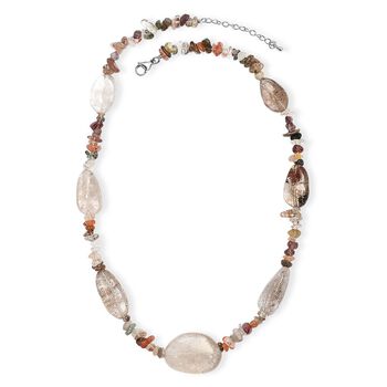 Dodolith und Multi Rutil Quartz Halskette, 60cm - 160 ct.