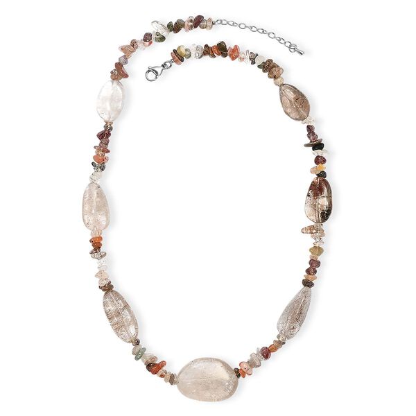 Dodolith und Multi Rutil Quartz Halskette, 60cm - 160 ct. image number 3