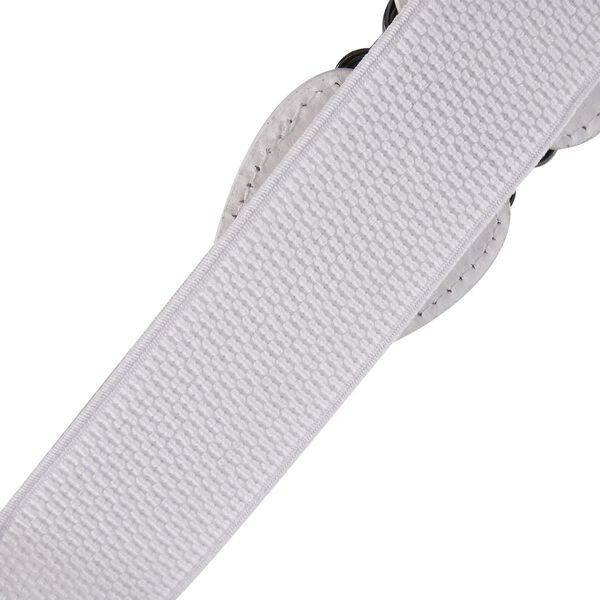 Gürtel mit Metallschnalle, gewebt, Weiß image number 4