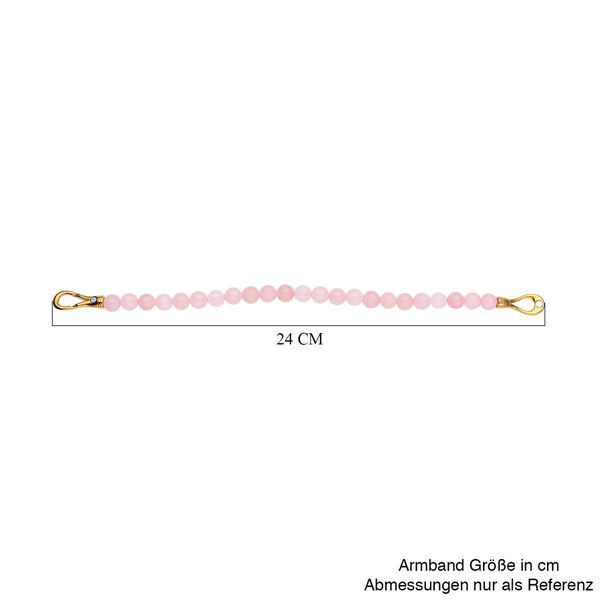 Rosenquarz Armband, 20 cm - 112,50 ct. image number 6