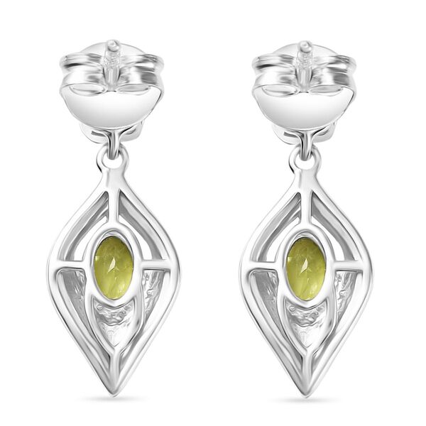 Peridot und Zirkon Ohrringe - 1,61 ct. image number 4