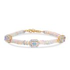 D'Joy AA Natürlicher, äthiopischer Welo Opal Armband ca. 19 cm 925 Silber 750 Gelbgold Vermeil (10-15 Werktage Lieferzeit) ca. 23.12 ct