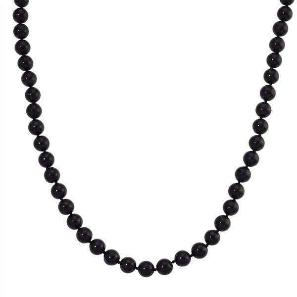 D'Joy Shungit Halskette ca. 50 cm 925 Silber vergoldet ca. 300.00 ct image number 0