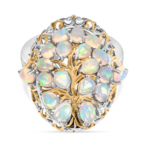 AA Natürlicher, äthiopischer Welo Opal Ring 925 Silber rhodiniert (Größe 17.00) ca. 2,08 ct image number 0