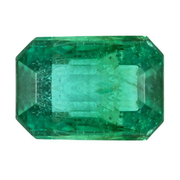 AAAA sambischer Smaragd ungefasster Edelstein, Asscher- und Facettenschliff - 1,10 ct.