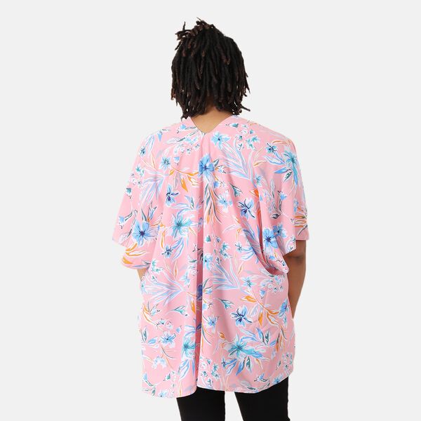 Muster Kimono, Blumenmuster, Einheitsgröße Rosa image number 2