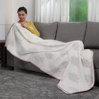 NAKKASHI - Fabrics: Handstempeldruck 100% Muslin-Baumwolle Dohar-Decke, 200x200 cm, Rot Strauch image number 1