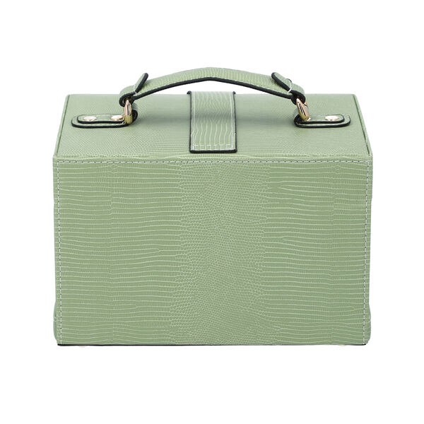 Schmuckkasten mit 3 Etagen und Spiegel, gr&uuml;n image number 3