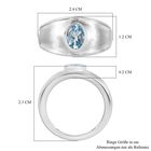 AAA Aquamarin Ring, ca. 0,67 ct. image number 6