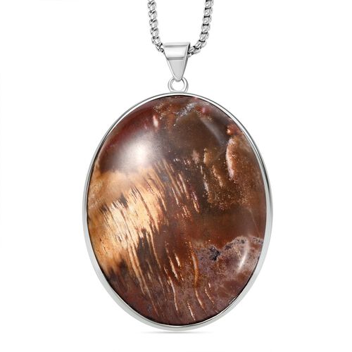 EXKLUSIVES ANGEBOT - Lepidolith Anhänger mit Kette, ca. 300.00 ct