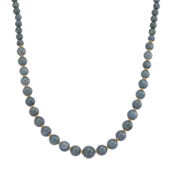 D'Joy EXTREM SELTEN - Nat&uuml;rlicher Olmek Jadeit Halskette ca. 50 cm 925 Silber vergoldet ca. 400.00 ct