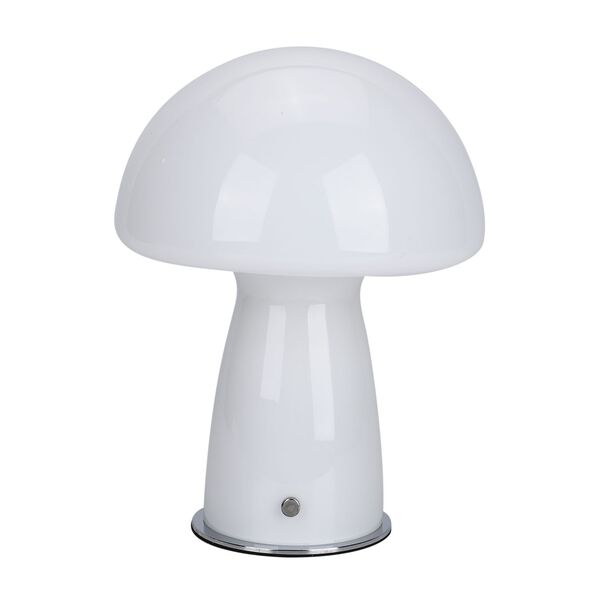 Minimalistische Glas-Pilzlampen mit Touch-Steuerung, Größe 22x28cm, Weiß image number 0