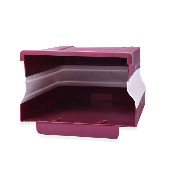 Faltbarer, aufhängender Mülleimer, Kapazität 10L, 26x24x10 cm, Lila image number 4