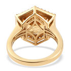 Citrin und Zirkon Ring 925 Silber vergoldet  ca. 4,33 ct image number 5