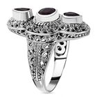 Royal Bali Kollektion - Afrikanischer Rubin (Fissure gefüllt) Ring 925 Silber (Größe 16.00) ca. 2.37 ct image number 3