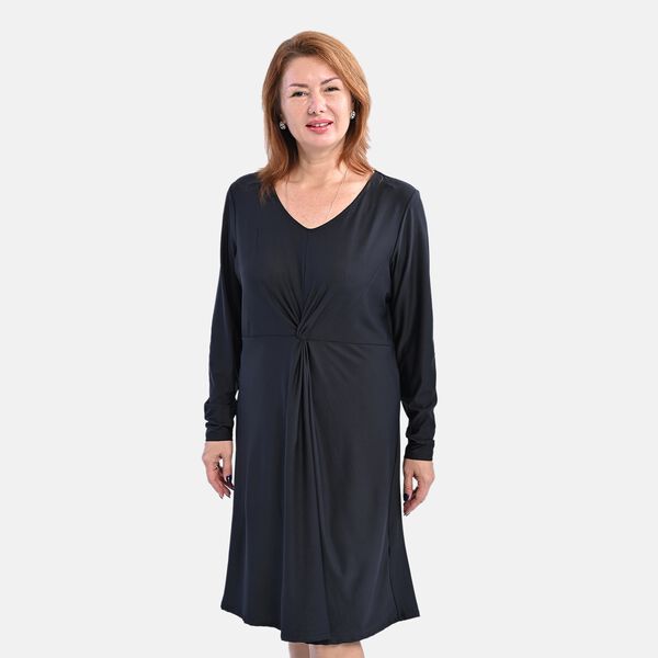 LA MAREY - Jersey-Kleid, Gr&ouml;&szlig;e S, Schwarz
