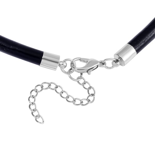 Gelbes Tigerauge, Weißer Kristall Halskette, ca. 45 cm, ca. 115.10 ct image number 4