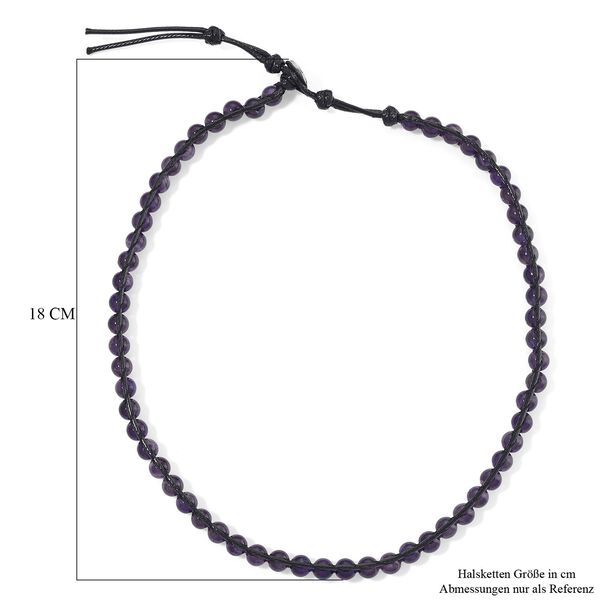 Flexible afrikanische Amethyst Halskette - 80 ct. image number 6