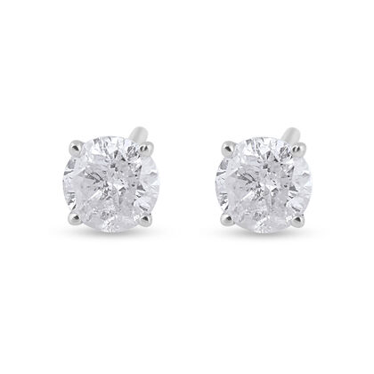 New York Kollektion - Diamant-Ohrringe, P1-P2 G-H, 585 Weißgold ca. 0,50 ct