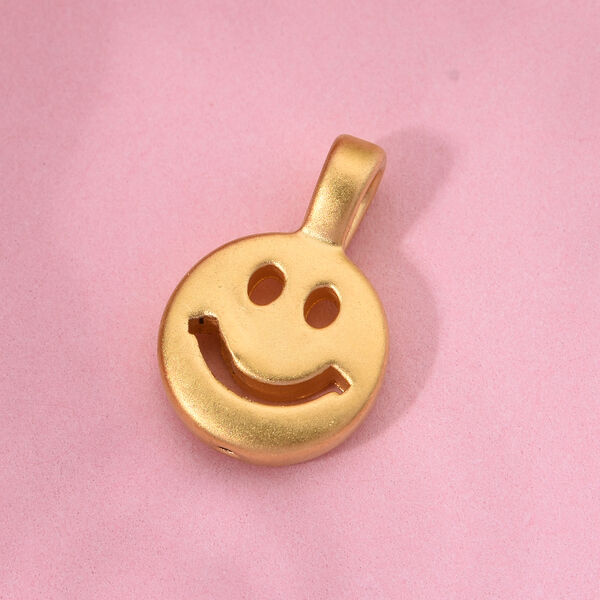Smiley Anhänger in 999 Gold image number 1