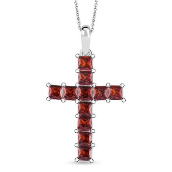 D'Joy Granat Zirkonia Anh&auml;nger mit 50cm Kette