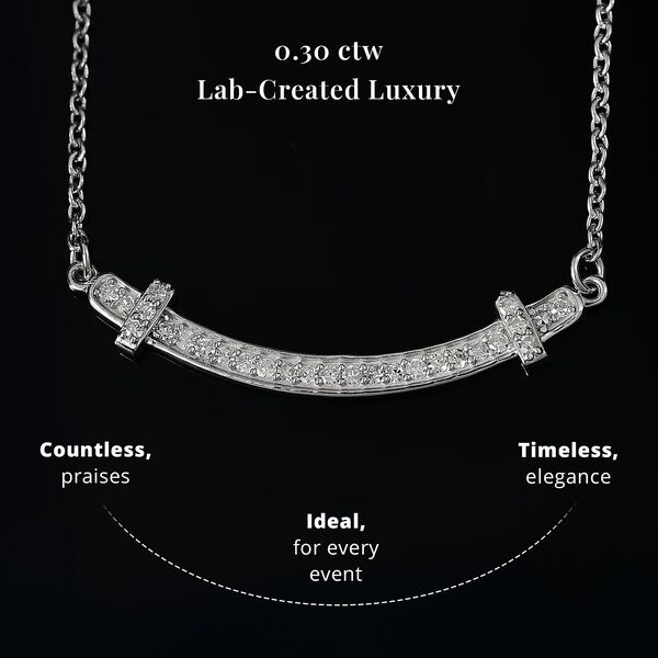 LUXURIANT SI Labor Diamant 45+5cm Halskette, 925 Silber rhodiniert - 0,33 ct. image number 2